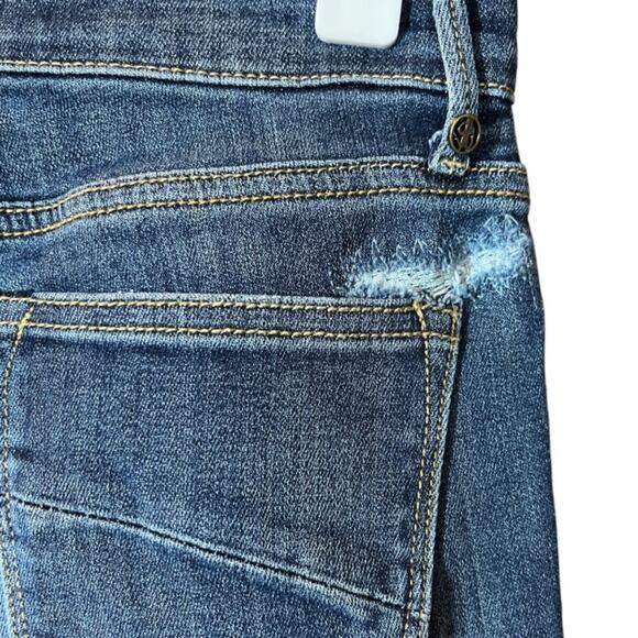 Driftwood Floral Embroidered Denim Jeans Jackie Classic Fit Distressed 24 - Picture 7 of 15